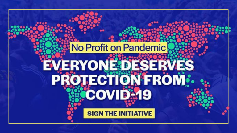 Geen winst op de pandemie