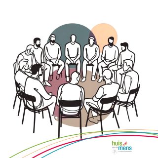 Mannen cirkel Huis van de Mens